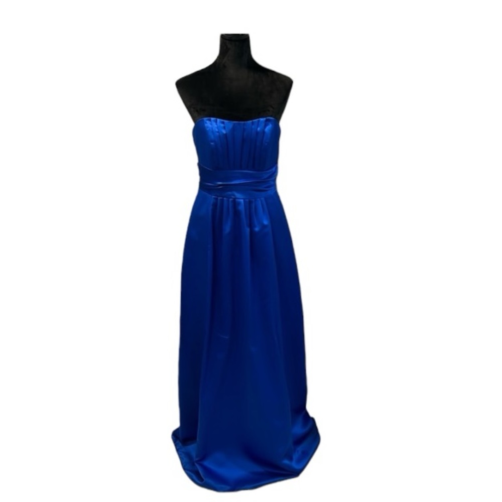 David’s bridal royal blue long prom/bridesmaid dress